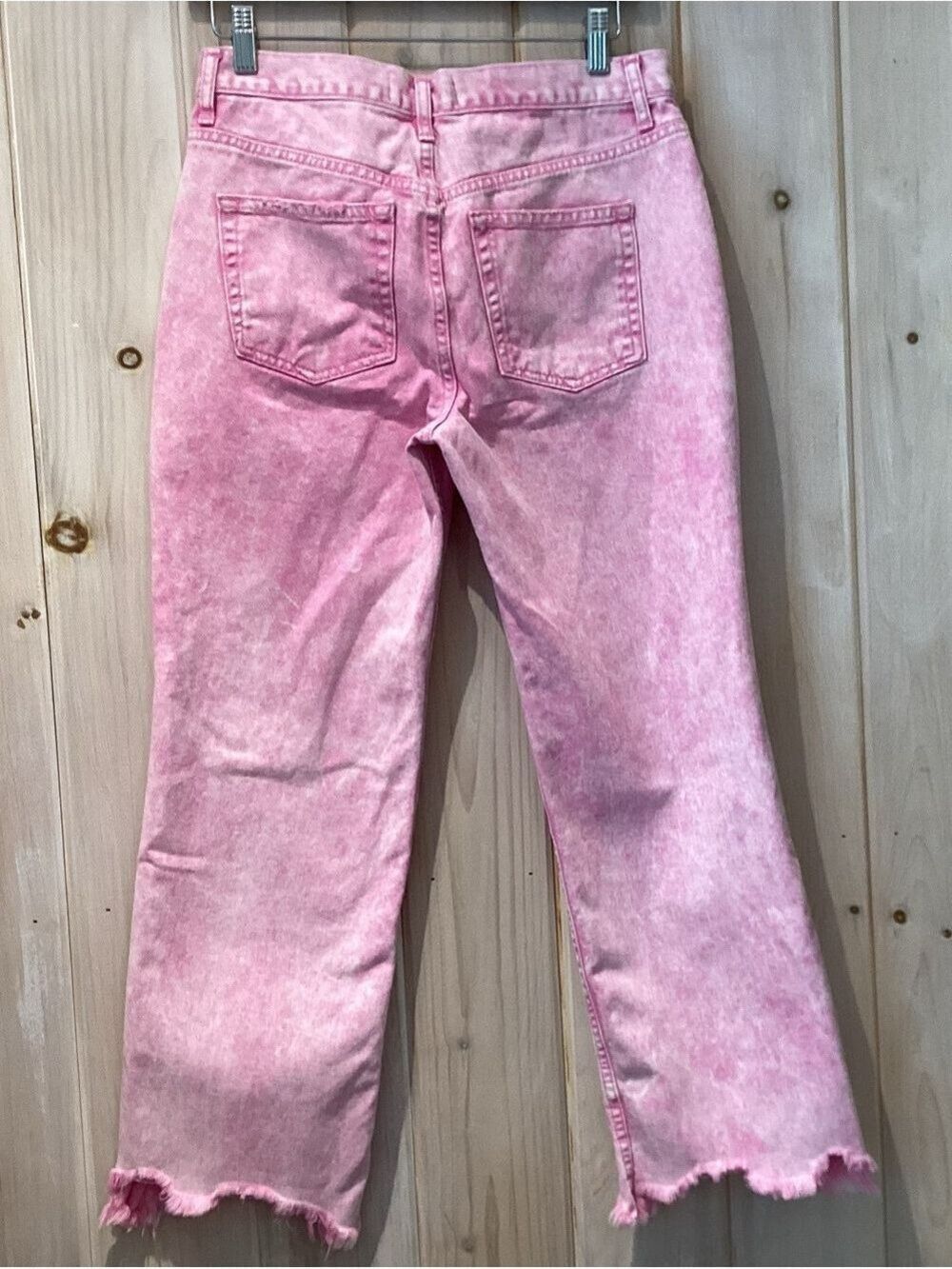 Free People /We the Free Maggie Jean Pink Acid Wash - Picture 4 of 6